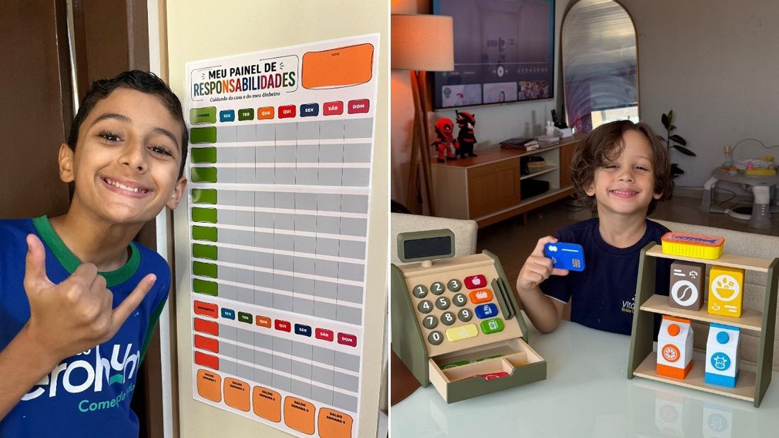 Mesada, poupança e consumo digital: como ensinar dinheiro aos filhos no Brasil