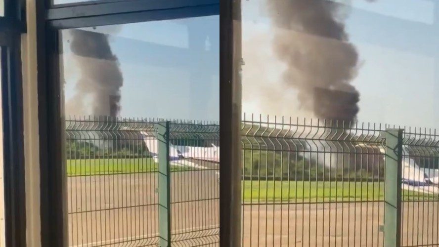 Avião da Polícia Militar cai em Santana do Paraíso, Minas Gerais, com investigação preliminar apontando manobra antes da queda
