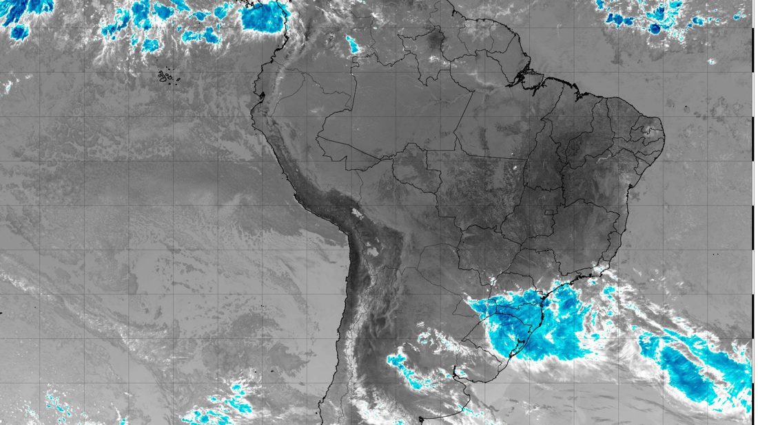 Novo ciclone traz temporais ao Sul e frente fria avança, levando chuva ao Sudeste e baixando temperaturas