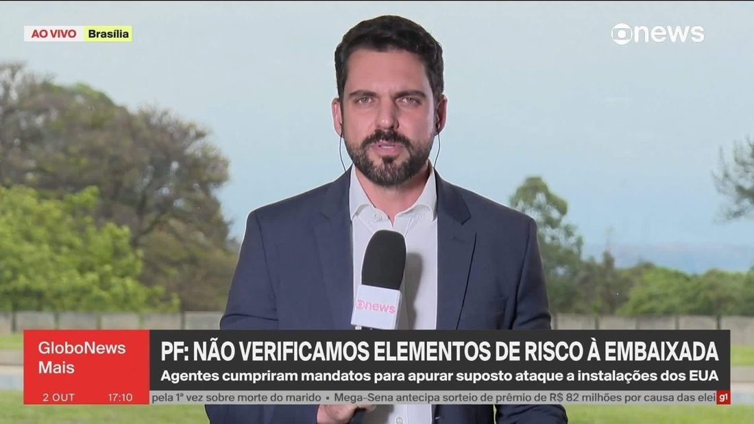 Polícia Federal cumpre dois mandados contra suspeitos de planejar ataque à Embaixada dos EUA