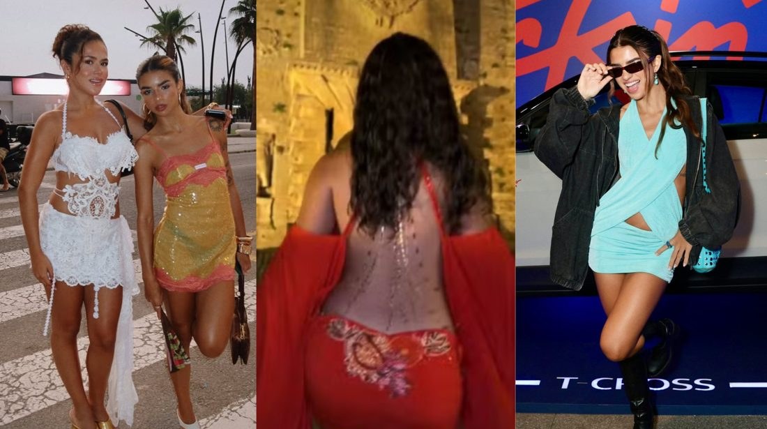 Amiga de Maisa, Luana Benfica, grava vídeo que fez o vestido laranja da atriz viralizar antes de Ibiza