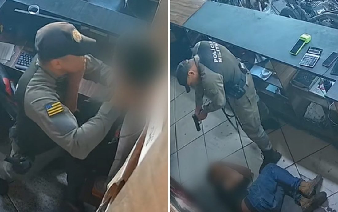 Policial é filmado agredindo adolescente em loja de autopeças em Catalão