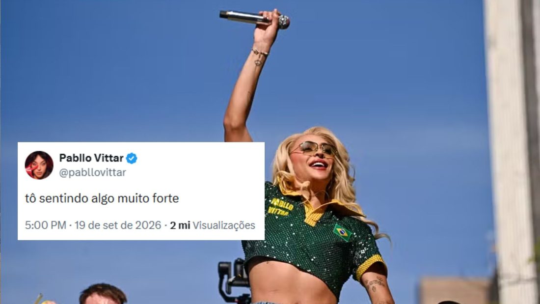 Pabllo Vittar brinca com meme de "vai passar mal" e fãs se mobilizam às 17h do dia 20 de setembro