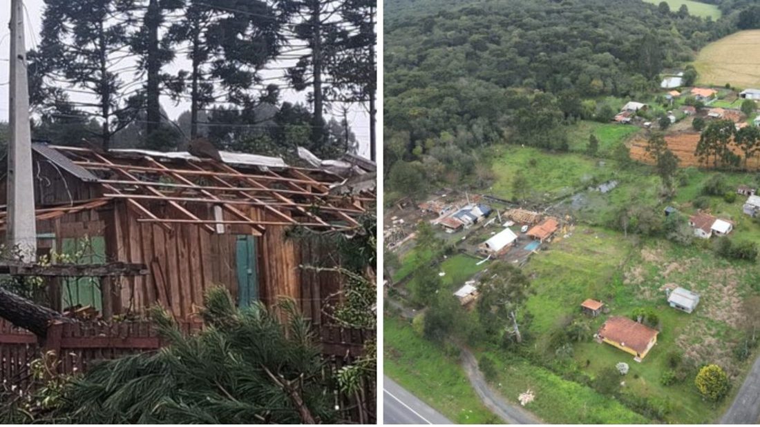 Tornado é confirmado em Três Barras (SC) após deixar rastro de destruição