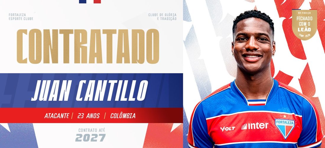 Juan Cantillo é o novo atacante do Fortaleza