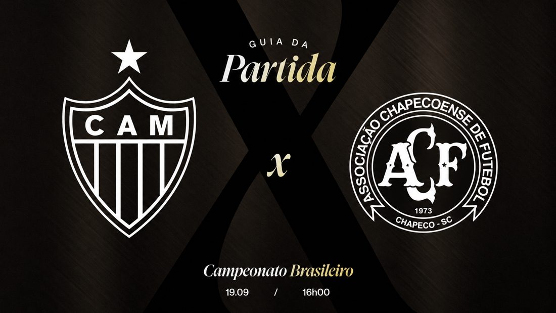 Atlético Mineiro enfrenta a Chapecoense em partida marcada para hoje