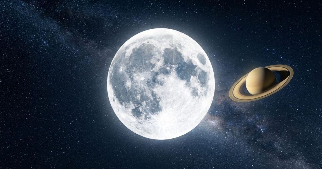Lua cheia deste sábado facilita localização de Saturno a olho nu