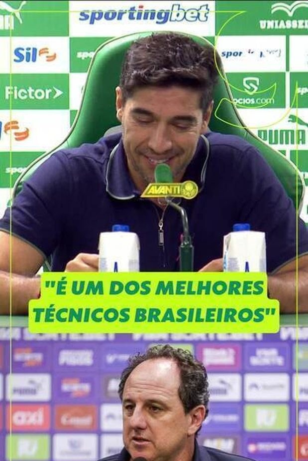 Abel Ferreira e Rogério Ceni se preparam para o 19º duelo Palmeiras x Bahia
