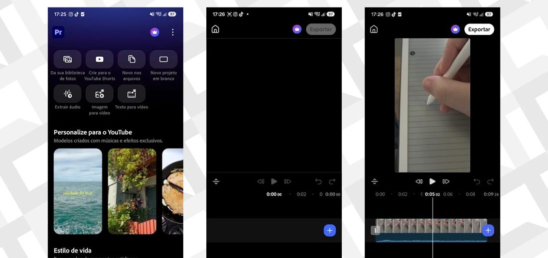 Adobe Premiere Mobile chega gratuito ao Android com exportação 4K sem marca d’água