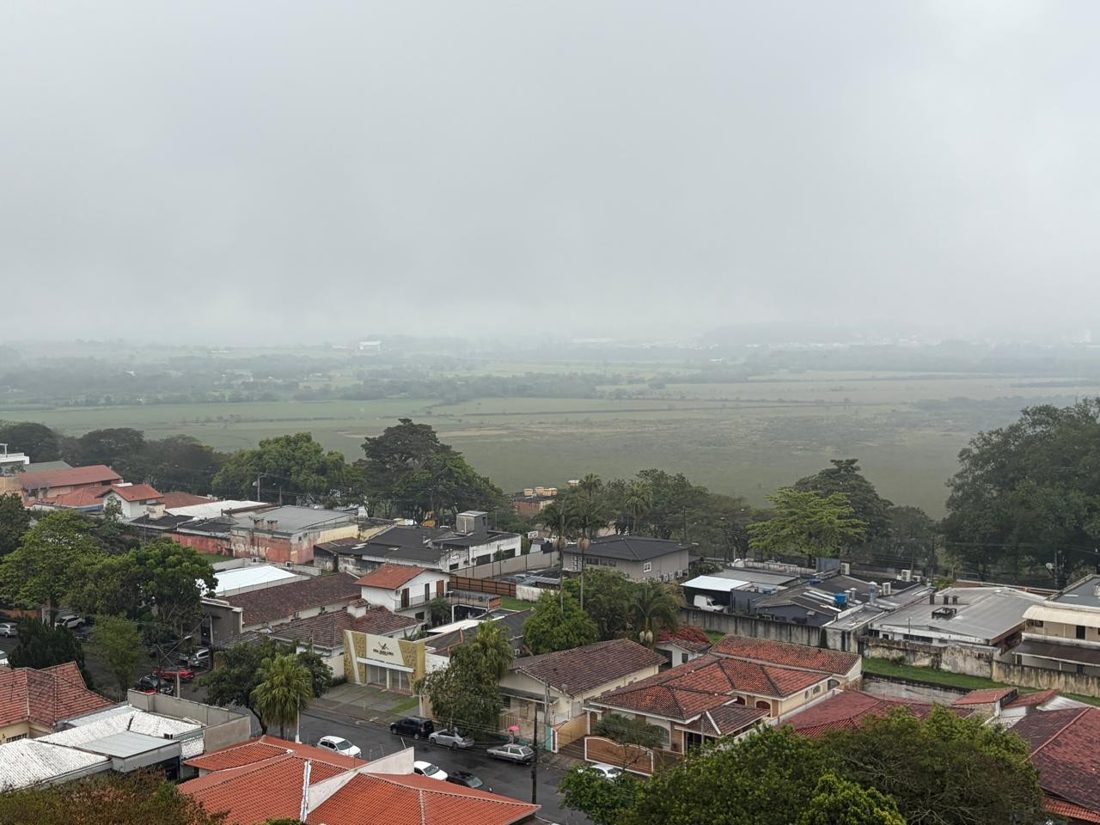 Defesa Civil de SP emite alerta amarelo: chuva forte, ventos e queda de temperatura no Vale do Paraíba