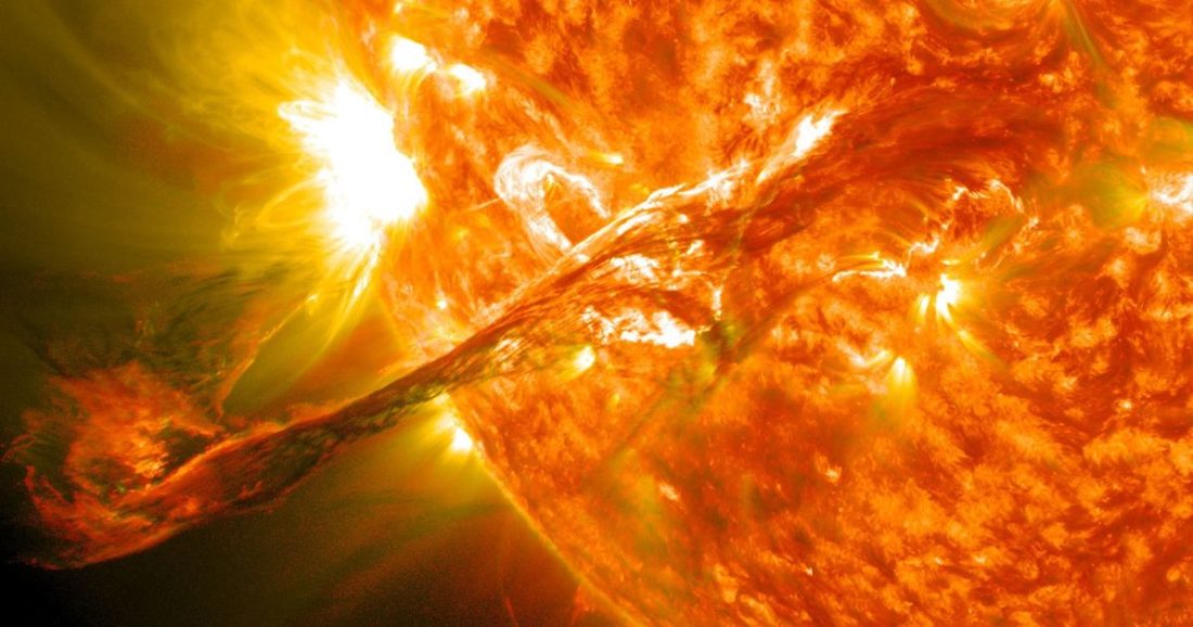 Terra entra em alerta após erupção de filamento solar gerar tempestade de classe G1