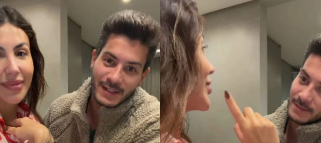 Arthur Aguiar revela o momento da descoberta da segunda gravidez de Jheny Santucci