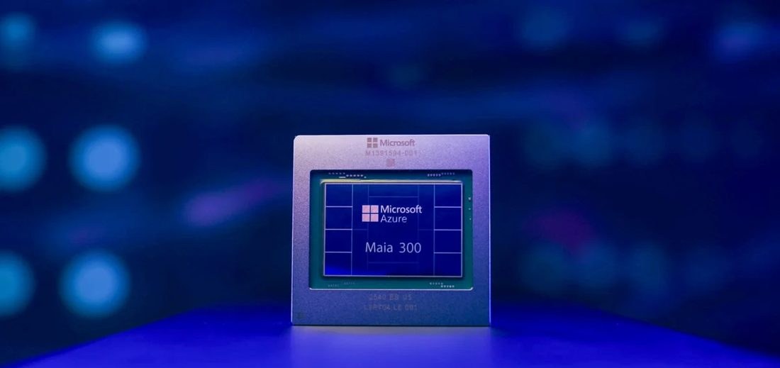 Microsoft lança Maia 300: chip de IA para servidores promete 40% mais tokens por megawatt