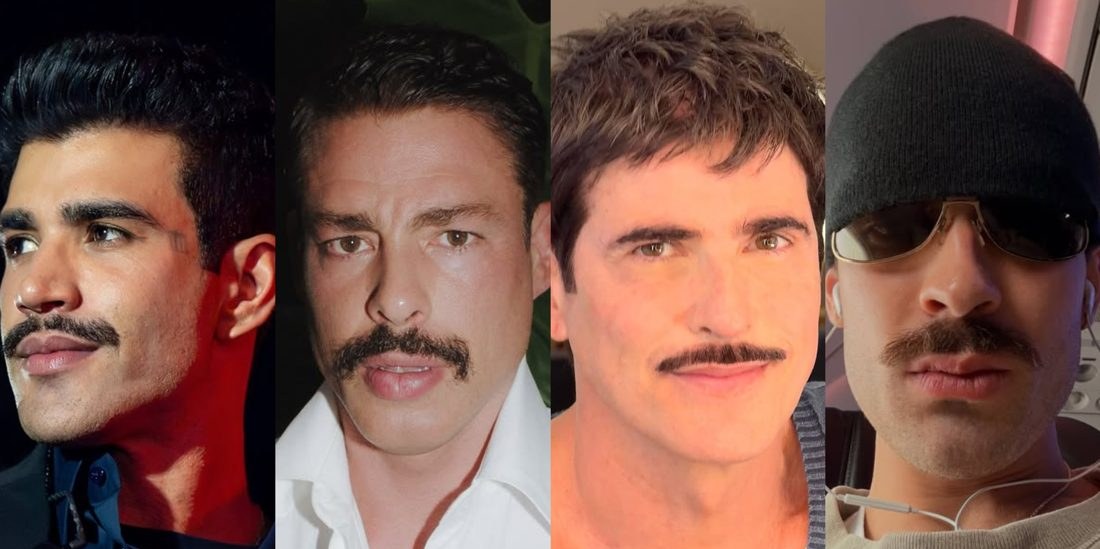 Bigode volta à moda e conquista Gusttavo Lima, Cauã Reymond, Neymar e outros famosos