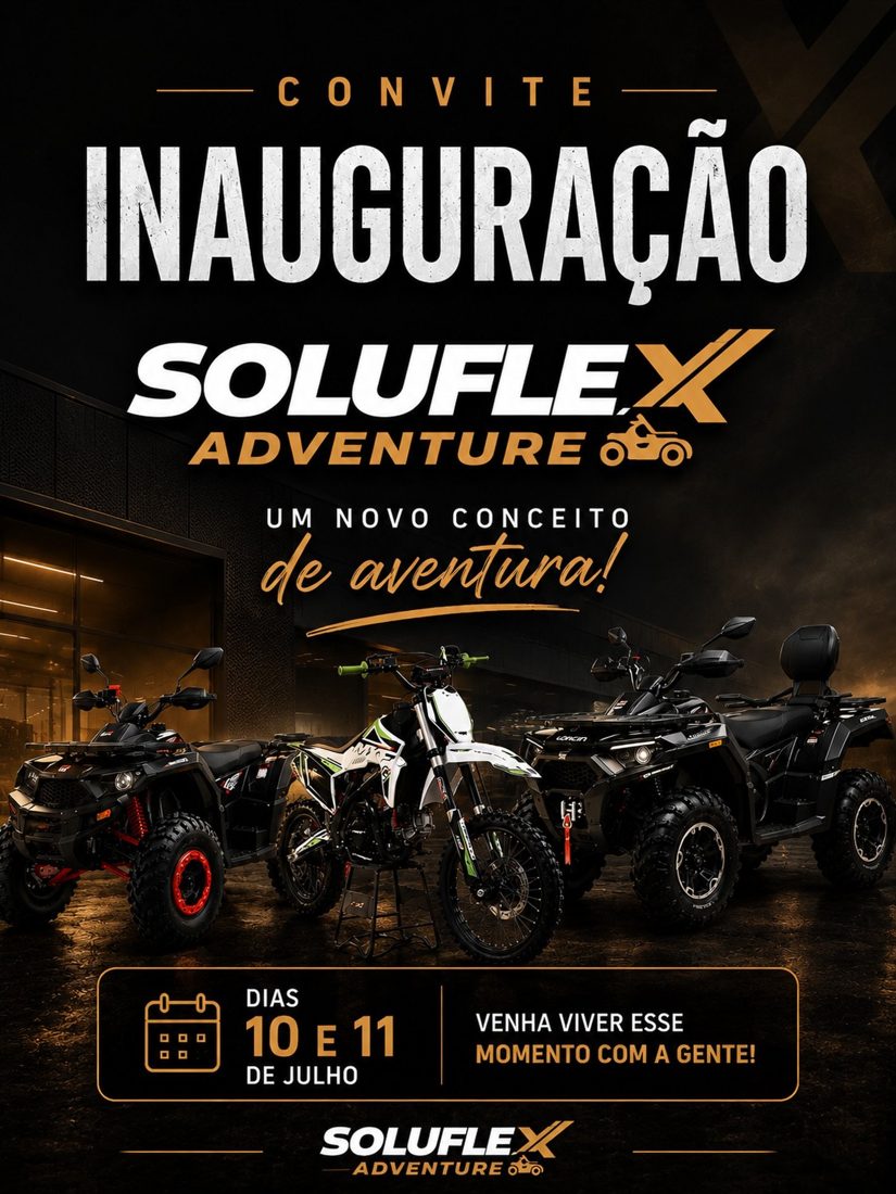 Soluflex Adventure Chega a Jataí com Loja de Motos Elétricas e Quadriciclos