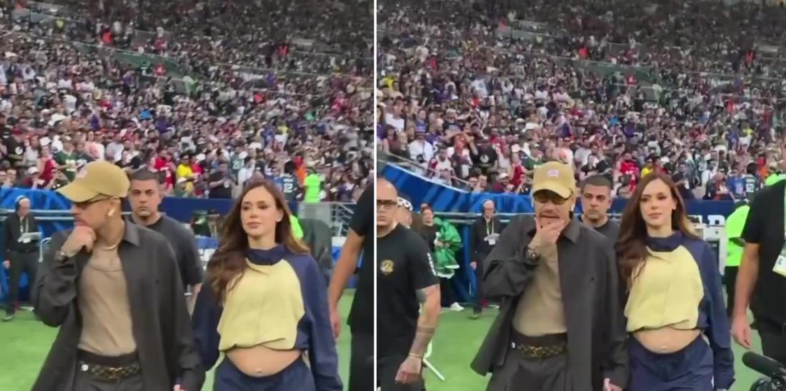 Neymar e Bruna Biancardi chegam de mãos dadas ao Maracanã para partida histórica da NFL