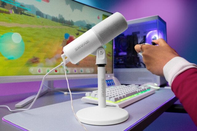 Shure apresenta o MV6 Gen 2, microfone USB gamer com nivelamento automático e redução de ruído ajustável