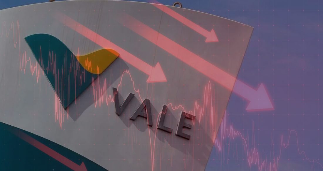 Vale (VALE3) recua 2,22% e se aproxima da menor cotação do ano