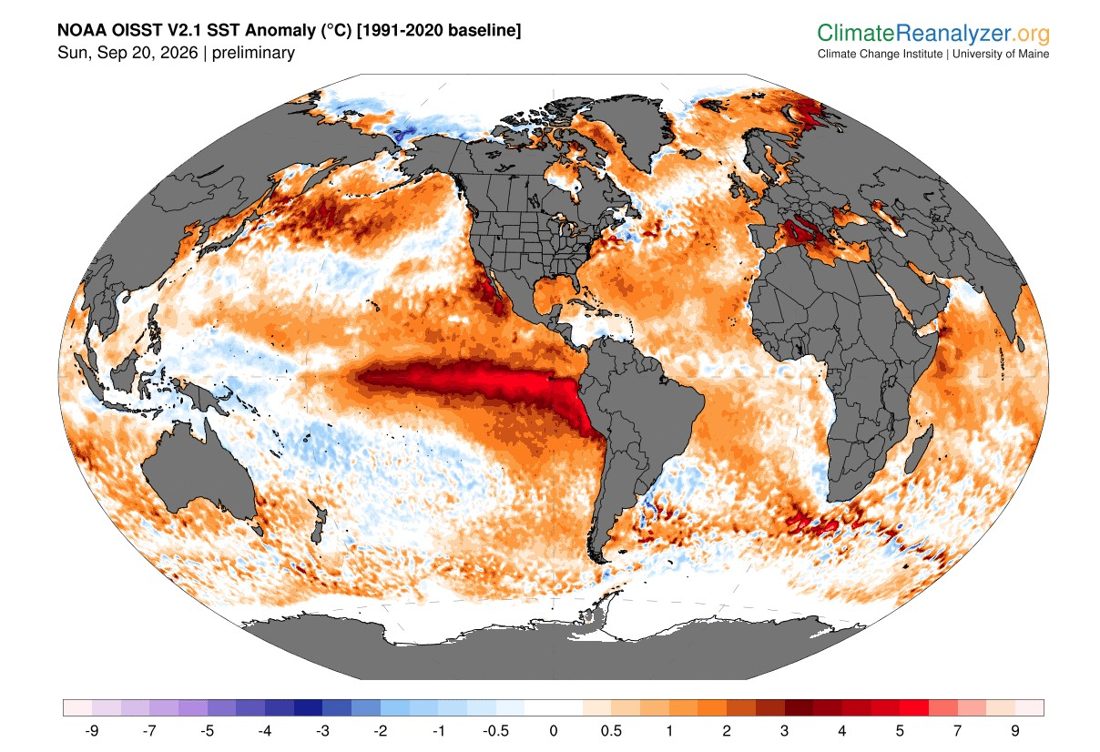 El Niño 2026 registra aquecimento diário recorde no Pacífico antes do pico