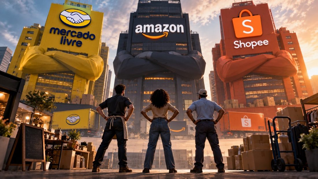 PMEs enfrentam gigantes nos marketplaces enquanto juros no Brasil e EUA divergem e mercados reagem a múltiplos fatores