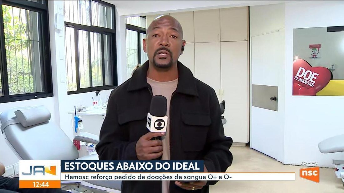 Hemosc reforça pedido de doações de sangue O+ e O-