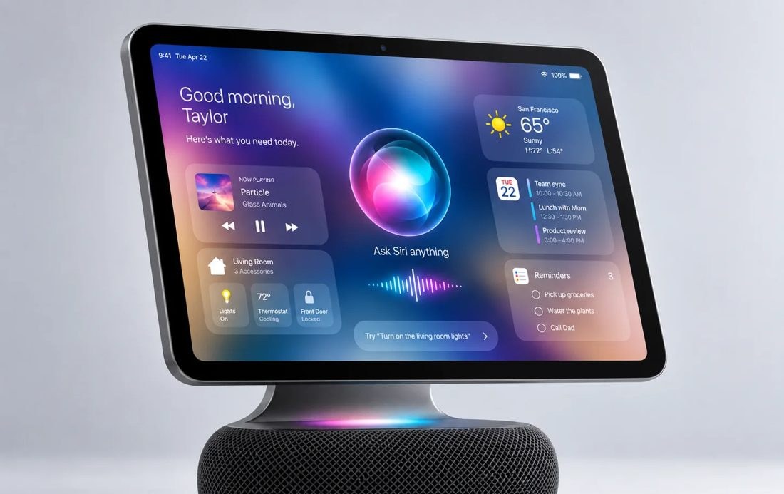 Apple prepara rival do Echo Show com Siri IA e reconhecimento facial