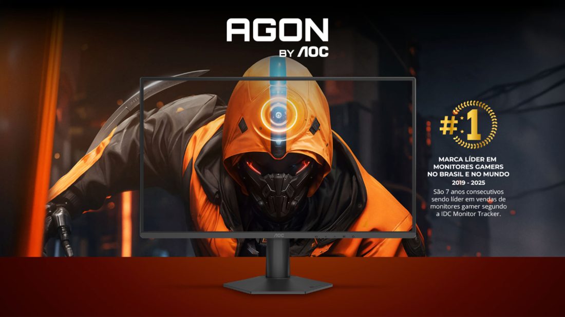 Monitor Gamer AOC AGON G50 24" 144Hz sai por menos de R$600 na Mega Oferta Prime